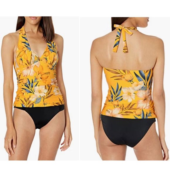 La Blanca Women's V-Neck Halter 2 Piece Bikini Set Swimsuit Size: 12 - Picture 2 of 9